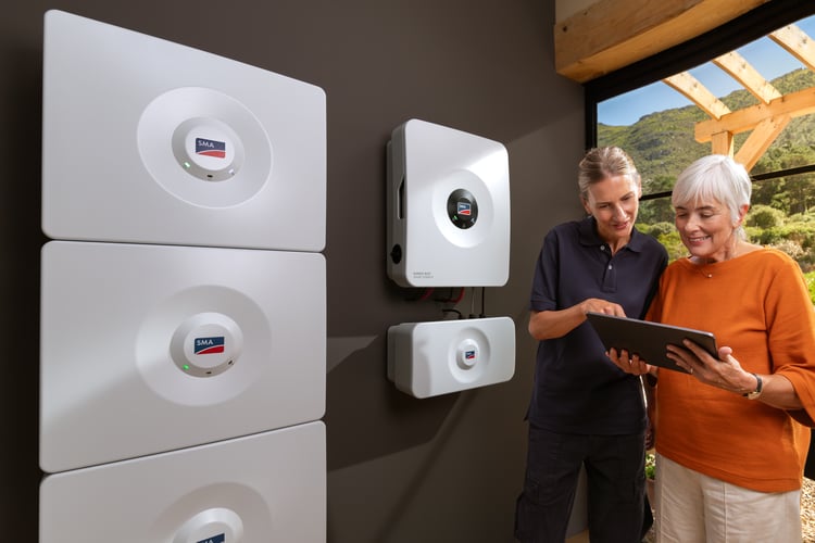 SMA Sunny Boy Hybrid Inverter and Battery Storage