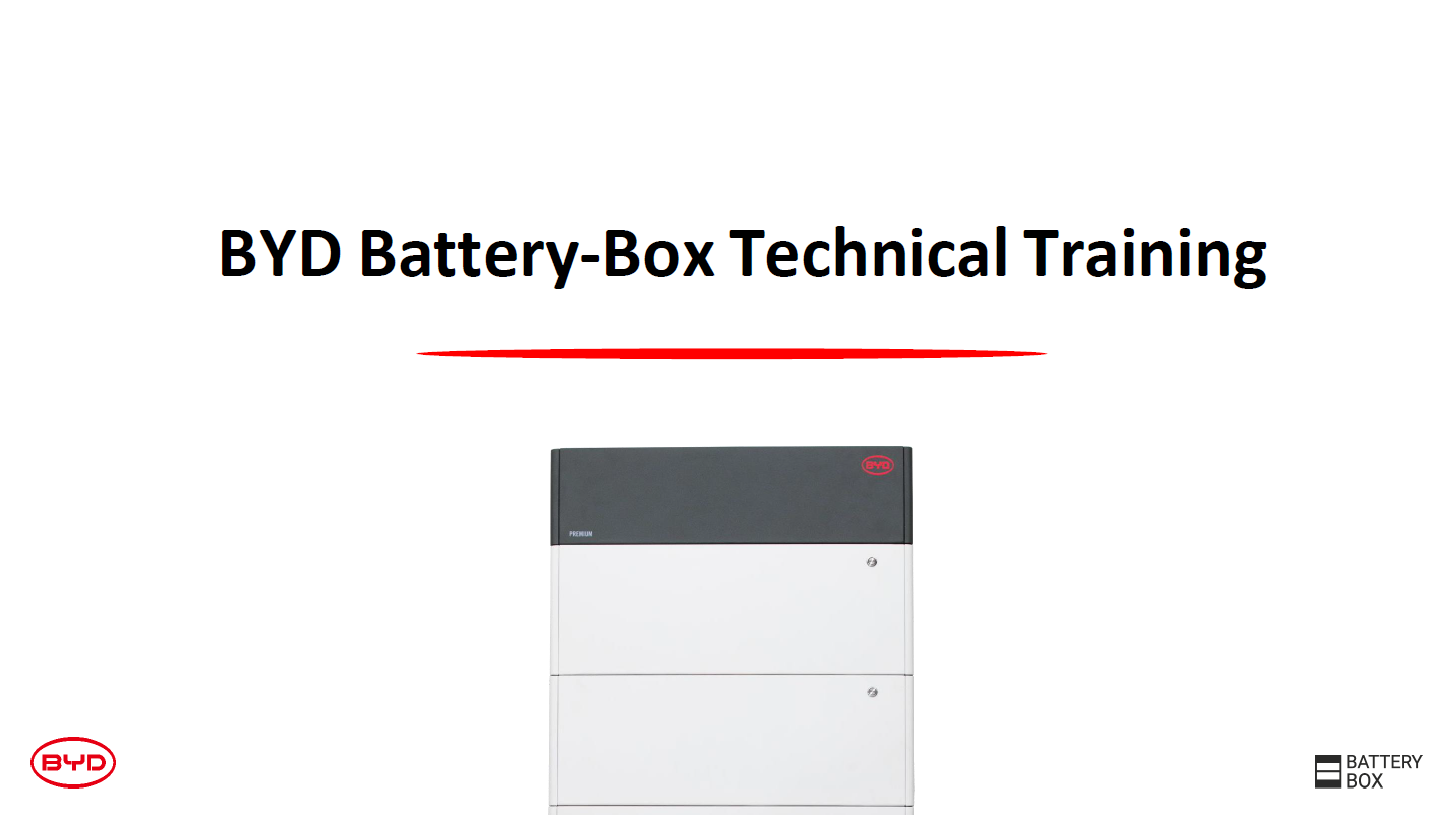 BYD Battery Box Technical Training