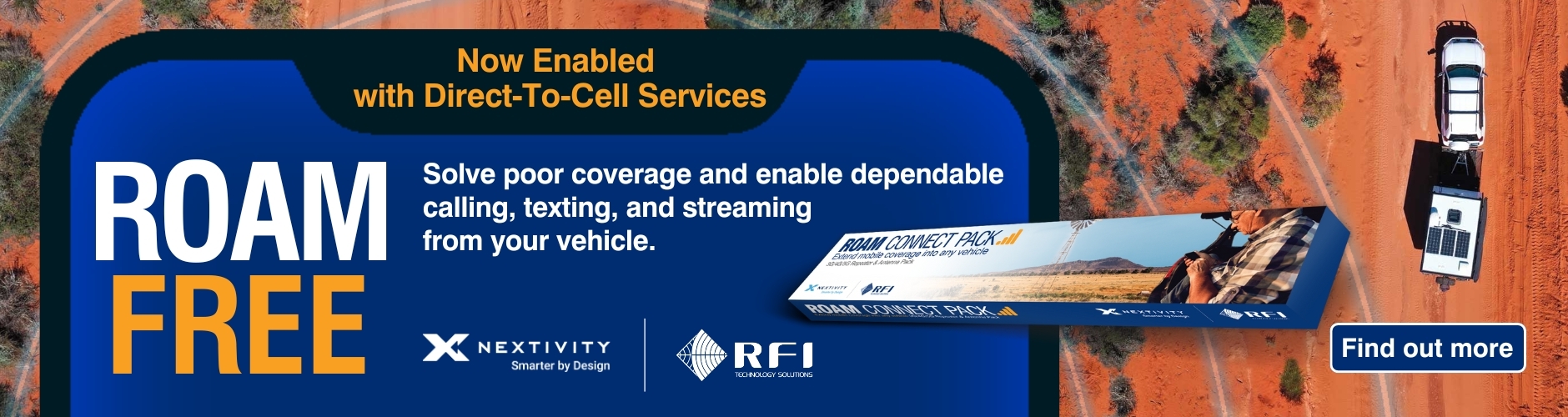 ROAM Connect Pack Direct To Cell Services 