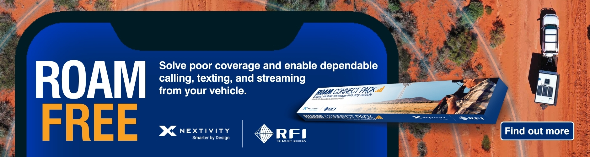 ROAM Connect Pack Direct To Cell Services